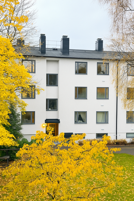 Föreningens hus i höstskrud